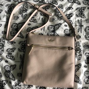 Blush pink cross body bag